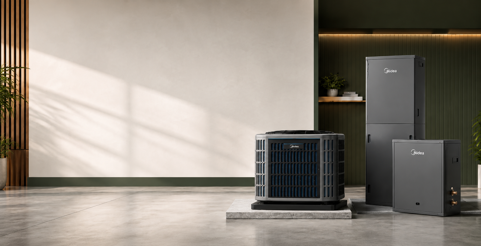 Midea HVAC equipment available through AO Supply for Dallas and DFW projects
